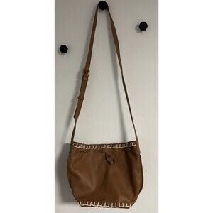 The Sak Handbag Brown Tan Leather Purse Preowned